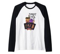 Tarot and Tea Tarot card reading Raglan Baseball Tee
