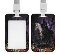 Tarot Badge Holders Waterproof Vertical Name Badge ID Card Holders Detachable Card Case Protector Name Tag Holders Badge Sleeve for Teacher Nurse Doctor Gift
