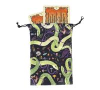 Tarot Bag - Dice Storage Drawstring Pouch | Protective Wrap Organizer Divination Accessories for Dice Crystal Rune Trinket Enthusiasts Beginners Teens Adults Travel Party