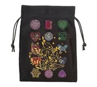 Tarot Bag,Drawstring Jewelry Storage Bag | Soft Multifunctional Tarot & Dice Bag, Oracle Cards Jewelry Bags, Tarot Card Holder, Tarot Accessories