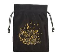 Tarot Bag,Drawstring Velvet Fabric Storage Bag - Tarot Card Holder, Tarot & Dice Bag, Multifunctional Oracle Cards Jewelry Bags, Tarot Accessories for Tarot Enthusiasts