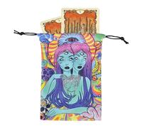 Tarot Bag | Jewelry Dice Drawstring Pouch | Protective Wrap Organizer Divination Accessories for Dice Crystal Rune Trinket Enthusiasts Beginners Teens Adults Travel Party