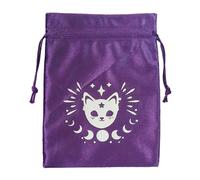 Tarot Bag, Tarot Bag, Velvet Jewelry Storage | Soft Tarot Card Holder, Multifunctional Tarot Card Holder, Jewelry Bags with Oracle Cards for Party, ztd05-purple, Please refer to the description