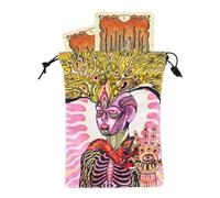 Tarot Bag | Tarot Cards Velvet Storage Bag | Protective Wrap for Fortune Telling Accessories | For Cube Crystal Rune Enthusiasts Beginners Teenagers Adults Travel Party, Sae10#, see
