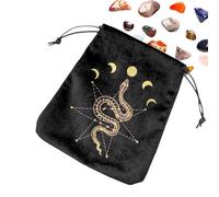 Tarot Bag - Tarots Cards Storage Bag Durable Velvet and Satin Drawstring Pouch,Household Use Dice Jewelry Drawstring Package for Tarot Enthusiasts Gift Party Pouch