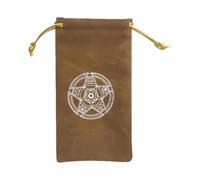 Tarot Bag - Velvet Drawstring Bag | Moon Star Printed Oracle Cards Bag, Velvet Storage Pouch with Drawstrings for Tarot Enthusiasts, Small Velvet Pouch for Tarot Card, Runes, Dice Storage