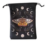 Tarot Bag - Velvet Tarot Card Storage, Portable Divination Pouch | Reusable Novel Tarot Dice Bag with Drawstring, Multifunctional Protective Tarot Holder for Travel, Rituals, Spiritual Practices