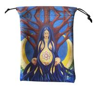 Tarot Bag - Velvet Tarot Card Storage, Portable Divination Pouch | Reusable Novel Tarot Dice Bag with Drawstring, Multifunctional Protective Tarot Holder for Travel, Rituals, Spiritual Practices