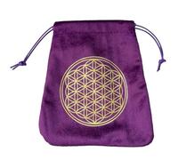 Tarot Bags and Pouches - Velvet Cloth Sack, Soft Storage Bag | Mystical Drawstring Container, Esoteric Deck Keeper with Embellished Design for Runes, Dice, Amulets, Fortune Cards, Items