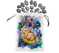 Tarot Bags and Pouches - Velvet Drawstring Tarot Deck Holder - Double Sided Printing Dice Organizer for Carrying Daily Travel Offices Classroom Camping Home Outdoor Car Garden