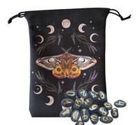 Tarot Bags & Grommets | Bag For Runes Dice Crystals And Jewelry | Crystal Jewellery Storage Divination Card Game Packaging For Beginners Kids Happiness Halloween, Fhr56, se beskrivning, Unisex