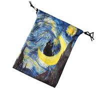 Tarot Bags Pouches - 13x18cm Drawstring Dice Bag Holder - Deck Protective Case for Oracle Decks Most Standard Size Tarot and Playing Cards