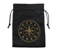 Tarot Bags with Drawstring, Tarot Bag with Drawstring Velvet Storage Bag - Tarot Card Holder, Tarot & Cube Bag, Multifunctional Oracle Cards Jewellery Bags, Tarot Accessories, Ztd11-Black, verwijzen