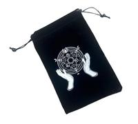 Tarot Bags with Drawstrings, Flannel Jewelry Pouch with Drawstrings Tarot Card Case, Tarot Card Pouch Storage Bag Portable Bundle Pocket for Kids Adults Tarot Enthusiasts