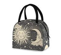 Tarot Boho Moon Lunch Bag for Women Men Reusable Insulated Lunch Tote Bag for Office Work School Picnic Hiking