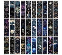 Tarot Bookmark | Sun and Moon Bookmark | Tarot Page Markers | School Supplies | 30 Cute Creative Page Markers with Clips for Pages, Tarot, Page Marker, School Supplies