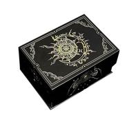 Tarot Box - Magnetic Lid Ergonomic Lightweight Organizer, Card Deck Storage, Display Case For Jewelry Keepsakes, White Small Unit Plus Velvet Lining For Meditation Divination Playing Oracle Cards