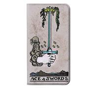 Tarot Card Ace of Swords PU Leather Flip Case Cover For OnePlus 6T