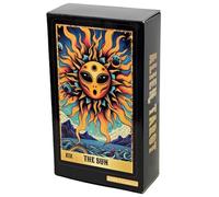 Tarot Card, Adults Oracle Deck, Game Night Board, 78 Pieces Sturdy Material Lightweight Portable Easy to Shuffle Ideal for Fortune Telling, 4.06x2.36 Inches