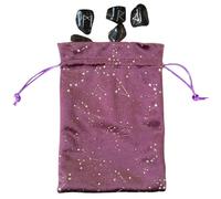 Tarot Card Bag | Constellation Tarot Drawstring Holder, Soft Drawstring Bag for Oracle Decks, Runes, Dice, Jewellery, Crystal, Earrings, Necklace, Perfect for Tarot Enthusiasts