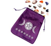 Tarot Card Bag Durable and Reusable Velvet and Satin Drawstring Bag