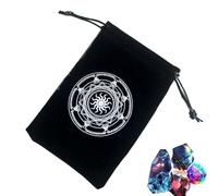 Tarot Card Bag | Flannel Reusable Jewelry Pouch Tarot Deck Holder with Drawstrings | Tarot Card Pouch Portable Bundle Pocket Tarot Bags for Kids Adults, New O, Refer to description, Unisex