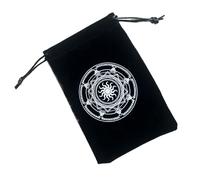 Tarot Card Bag - Portable Drawstring Soupluck, Protective Bridge Holder | Durable Fabric Tarot Card Storage Bag, Secure Lanyard Closure, Reusable Jewelry Pouch P, New O, Se référer au descriptif