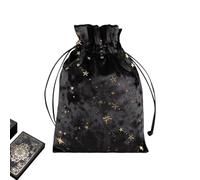 Tarot Card Bag, Storage Bag & Tarot Pouch with Drawstring, Multifunctional Jewelry Bags, for Tarot & Dice, Oracle Cards Pouch for Party & Christmas, Black, Refer to description, Unisex