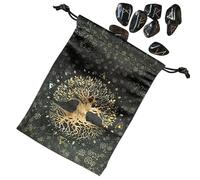 Tarot Card Bag, Velvet Divination Card Holder, Retro Case for Playing Decks Divination Halloween Makeup Beginners Reading
