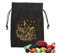 Tarot Card Bag - Velvet Drawstring Storage Bag,Soft Tarot & Dice, Card Holder, Multifunctional Accessories for Party Christmas