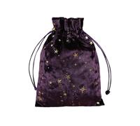 Tarot Card Bag - Velvet Tarot Deck Holder Decorative Tarot Bag | Witchy Storage Bag for Tarot Cards, Mystical Tarot Accessories, Tarot Organizer, Crystal Storage, Spiritual Gesc, A.purple, 13x18cm,