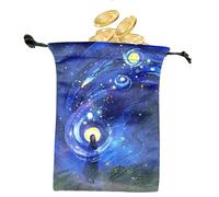 Tarot Card Bag | Velvet Wallet Box, Vintage Witches Case with Lovely Design for Children Halloween Reading Jewellery Makeup
