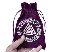Tarot Card Bags | Flannel Card Board Game,Soft Velvet Oracle Card Bag with Drawstring Bag,Tarot Card Holder Bag for Tarot Lovers,Hand Gift Bag