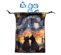 Tarot Card Case - 5x7 Inch Velvet Case, Digital Print Drawstring Bag, Soft Deck Protection | Psychic Reading Accessory, Altar Display, F, riferimento alla descrizione, Please refer to description