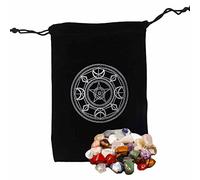 Tarot Card Case | Mysterious Black Magic Tarot Card Storage Bag | Durable Tarot Card Bags for Witches Divination Board Game Cards, Zonto