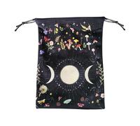 Tarot Card Case - Tarot Card Velvet 18x13cm, Easy Hanging Tarot Holder | Moon Phase Tarot Pouch with Drawstrings, Taro Deck Bag, multi-coloured, 1 pc, Please refer to description