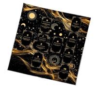 Tarot Card Cloth | Portable Foldable Waterproof Pad - Divination Card Mat - for Spiritual Ritual, Divination, Fortune Telling, Beginner