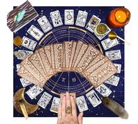 Tarot Card Cloth - Tarot Mantle, Square Games Mat | Softete Pity Velvet Divination, Elegant Astrological Oracle Rug for Tarot Reading