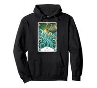 Tarot Card Constellation Zodiac Sign Birthday Aquarius Pullover Hoodie