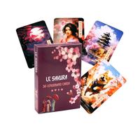 Tarot Card Deck, Beginner Friendly Oracle Set, Portable Divination Guide, Full English Version, Spiritual Reading Tool for Meditation, Travel Use, Daily Self Reflection Game