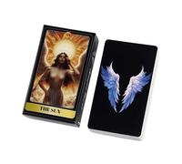 Tarot Card Deck - English Divination Game, Fate Fortune Board with Symbols, Spiritual Play Pack with Guide, Family Night Supply Style, Party Tools for Adults, Indoor, Outdoor, Gathering