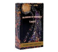 Tarot Card Deck, Family Party Game, Fortune Telling Cards with Classic Divination Symbols, Tabletop Oracle Set for Gatherings Holidays, 78 Piece Divinatory Oracle Deck, Mystical Guidance Tool