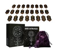 Tarot Card Engraved Magical Symbol Card Bag Case 24 Cards Engraved Cards Insights and Fun for Elderly