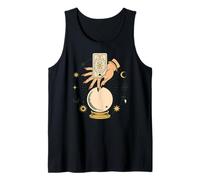 Tarot Card Fortune Teller Mystic Hand Moon & Stars Tank Top