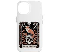 Tarot Card Fox Death Witchy Forest Moon Skull Occult Nature Case for iPhone 14
