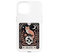 Tarot Card Fox Death Witchy Forest Moon Skull Occult Nature Case for iPhone 15