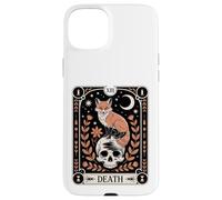 Tarot Card Fox Death Witchy Forest Moon Skull Occult Nature Case for iPhone 15 Plus