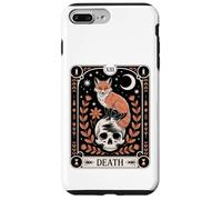Tarot Card Fox Death Witchy Forest Moon Skull Occult Nature Case for iPhone 7 Plus/8 Plus