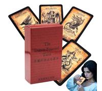 Tarot Card Game English Version Oracle Divination Cards Prediction Game Accessory for Beginners Men Women Professional Friends Divination Orientation Future Reading Spiritual