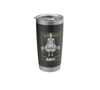 Tarot Card Gothic Astrology Weightlifting Deadlifts Tarot Stainless Steel Insulated Tumbler